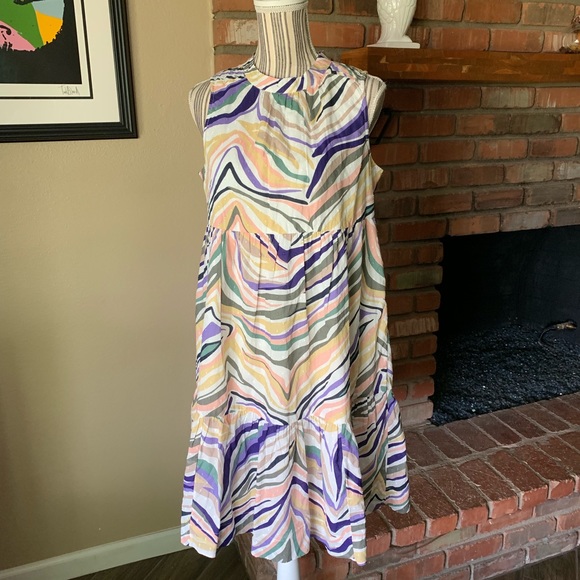 Anthropologie Dresses & Skirts - Anthropoloige Sleeveless Eyelet Swirl Dress Sz 8P